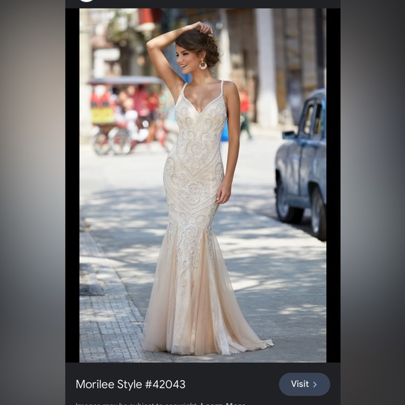 Morilee Madison Gardner Dress. Size 4. - Picture 4 of 10